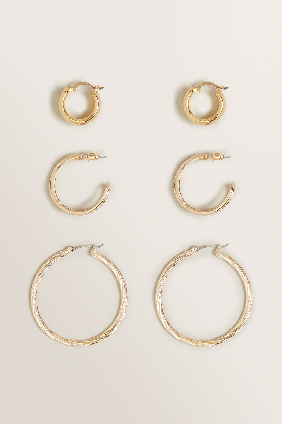 Mixed Gold Hoop Pack  9