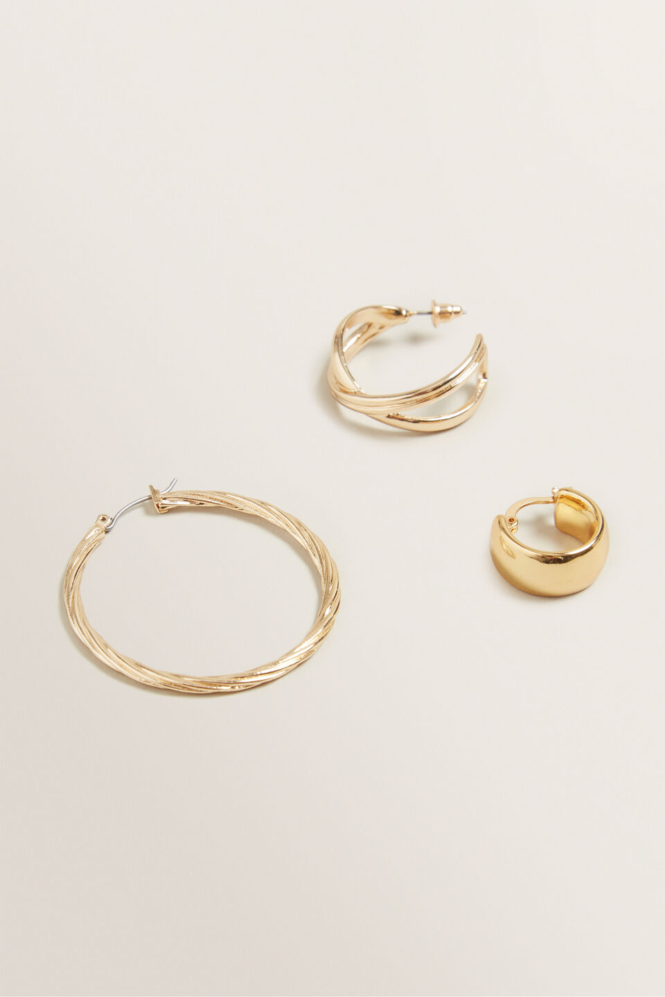 Mixed Gold Hoop Pack  9