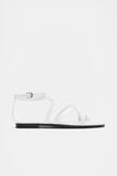 Addison Flat Sandal  White  hi-res
