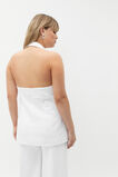 Textured Utility Halter Vest  Whisper White  hi-res