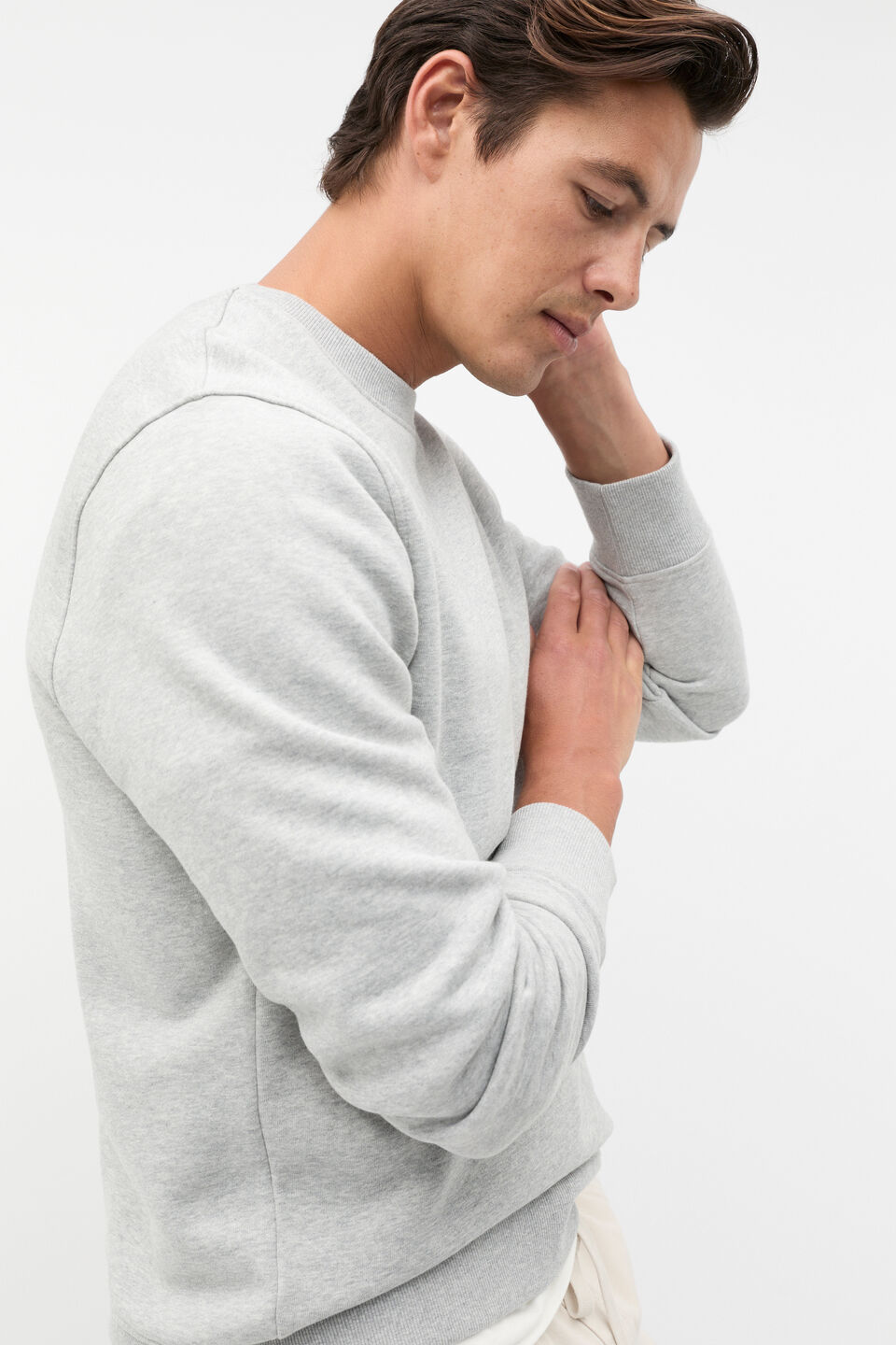 Crew Sweatshirt  Silver Marle