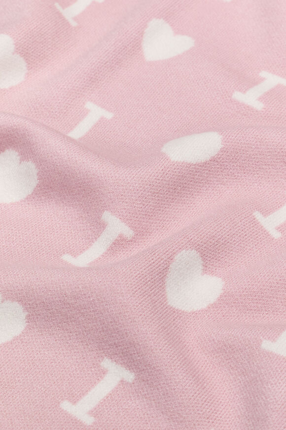 Heart Initial Blanket  I  hi-res