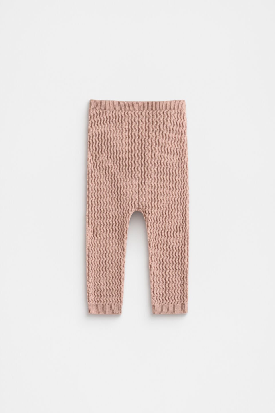 Cable Knit Pant  Blush Pink
