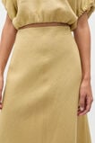 Core Linen Seam Front Skirt  Honey  hi-res