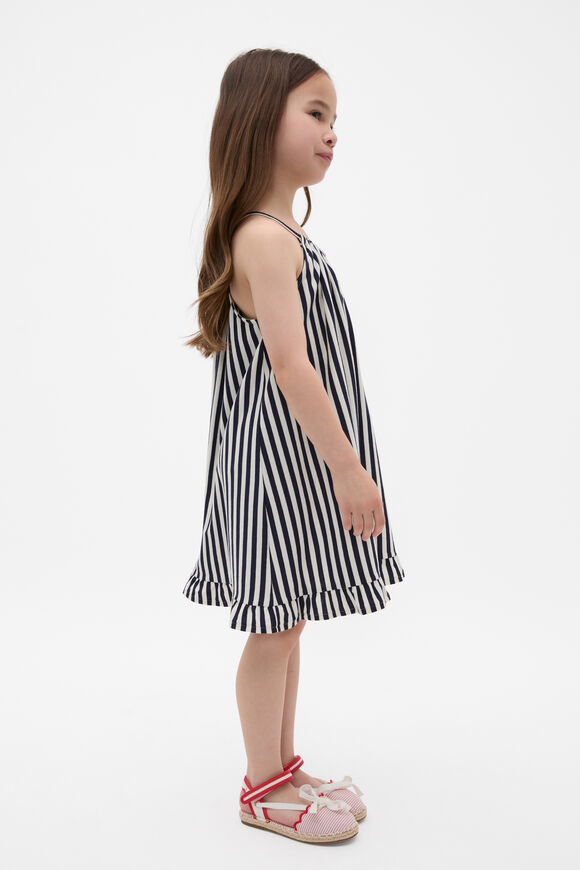 Stripe Logo Dress  New Navy  hi-res
