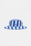 Stripe Swim Hat  Azure Blue  hi-res