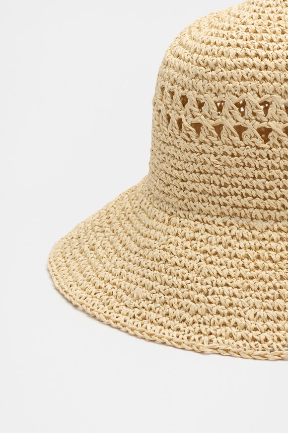 Woven Bucket Hat  Natural  hi-res