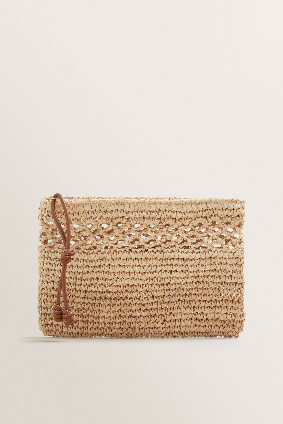 Raffia Weave Pouch  
