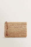 Raffia Weave Pouch    hi-res