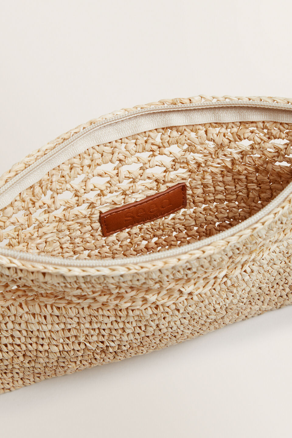 Raffia Weave Pouch  