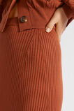 Godet Knit Skirt  Burnt Brick  hi-res