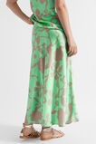 Satin Floral Skirt  Key Lime Floral  hi-res