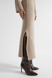 Diagonal Rib Skirt  Champagne Beige Marle  hi-res