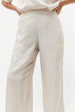 Textured Satin Elasticated Pant  Oat  hi-res