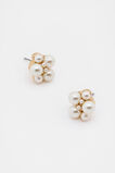 Pearl Cluster Stud  Gold  hi-res