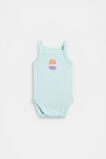 Ice Block Singlet Bodysuit  Glacier Blue  hi-res