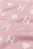 Heart Initial Blanket  H  hi-res