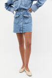 Denim Patch Pocket Mini Skirt  Mist Blue Wash  hi-res