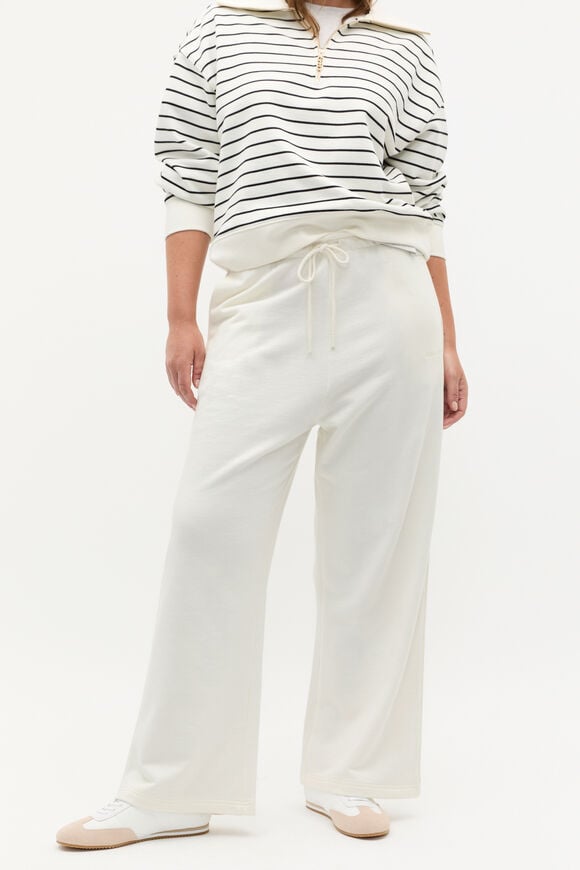 Heritage Wide Leg Track Pant  Cloud Cream  hi-res