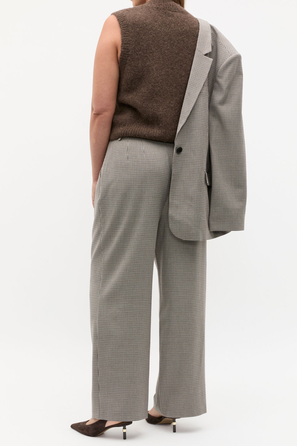 Mini Houndstooth Pleat Pant  Houndstooth