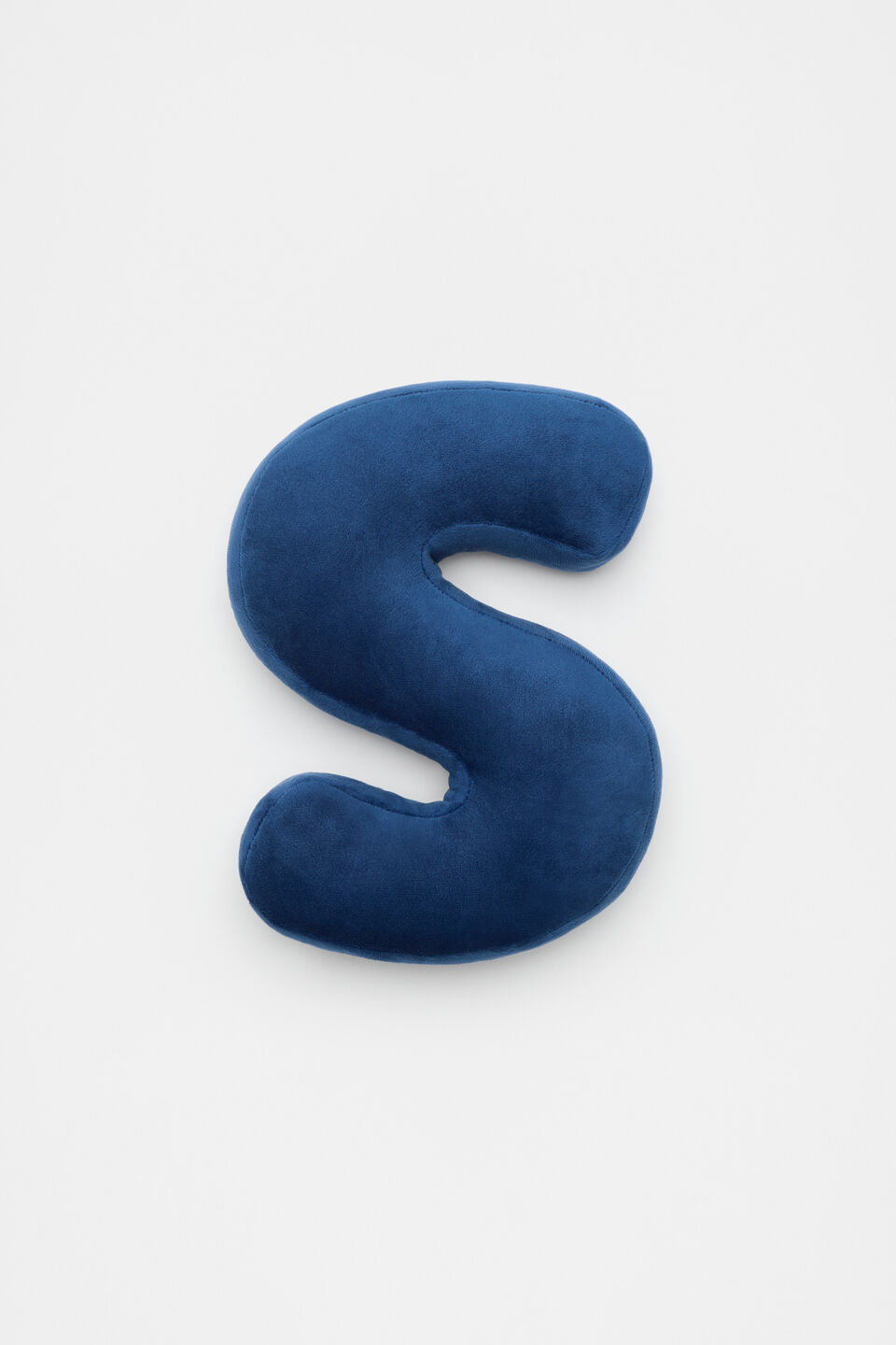 Blue Velvet Initial Cushion  S