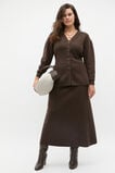 Fluted Knit Skirt  Dark Espresso  hi-res