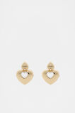 Statement Heart Earring  Gold  hi-res
