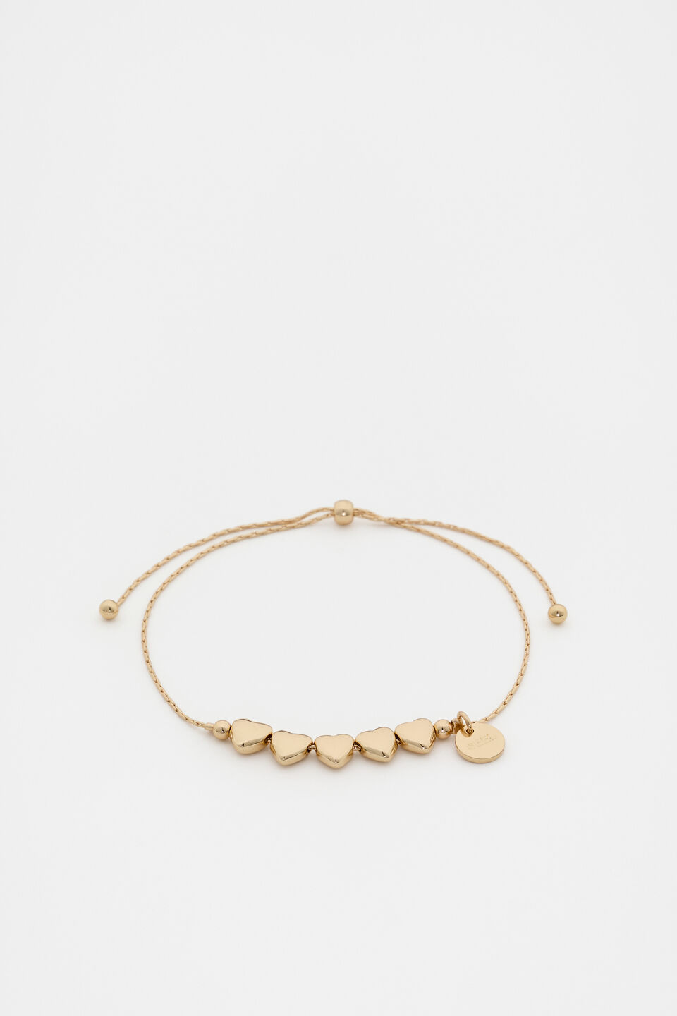Hearts Toggle Bracelet  Gold