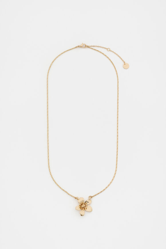 Wildflower Necklace  Gold  hi-res