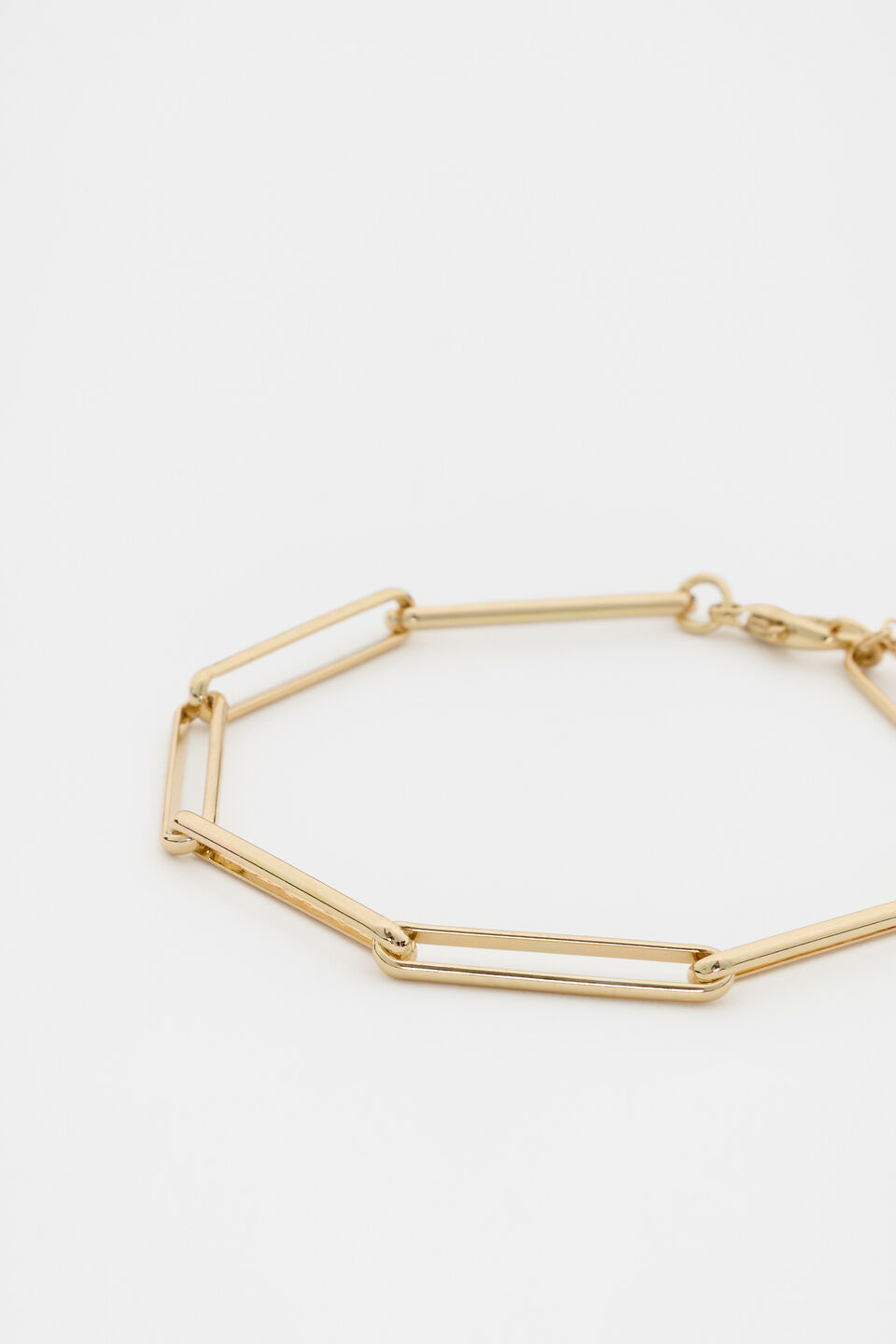 Long Link Bracelet  Gold