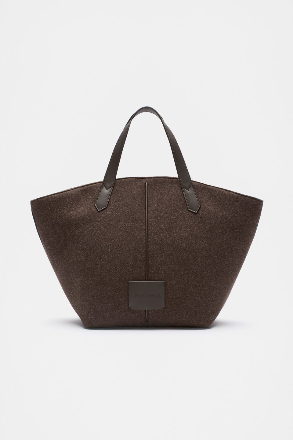 Felt Large Carry All Tote  Dark Espresso