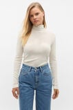 Australian Merino Mock Neck Top  Cloud Cream  hi-res