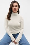 Australian Merino Mock Neck Top  Cloud Cream  hi-res