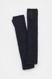 Fluffy Knit Arm Warmers  Twilight Blue  hi-res
