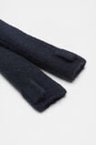 Fluffy Knit Arm Warmers  Twilight Blue  hi-res
