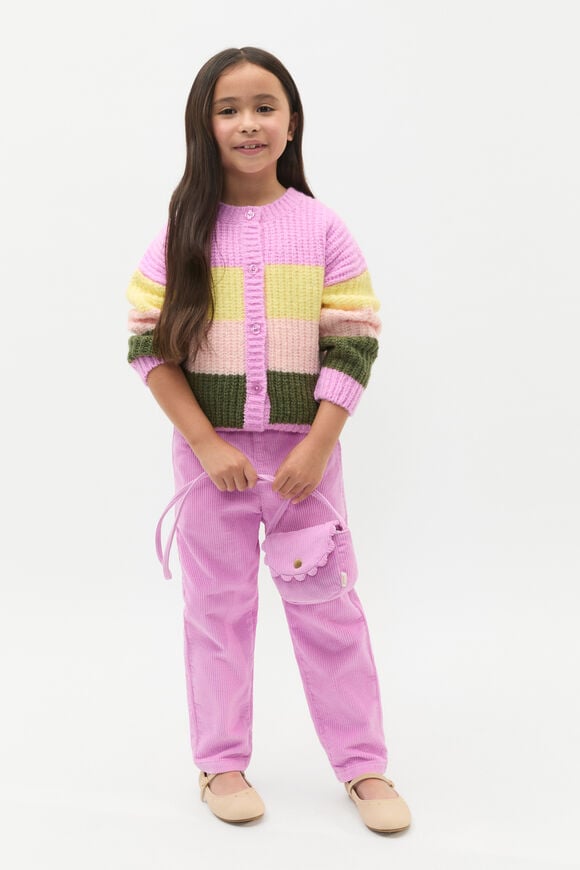 Elasticated Cord Pant  Fairy Floss  hi-res