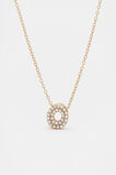 Initial Jewel Bubble Necklace  O  hi-res