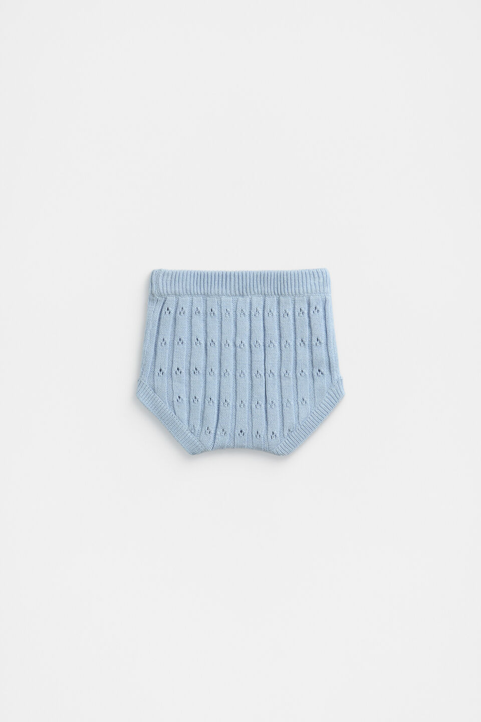 Pointelle Knit Bloomer  Pale Blue