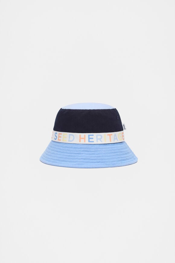 Colourblock Bucket Hat  Blue Multi  hi-res