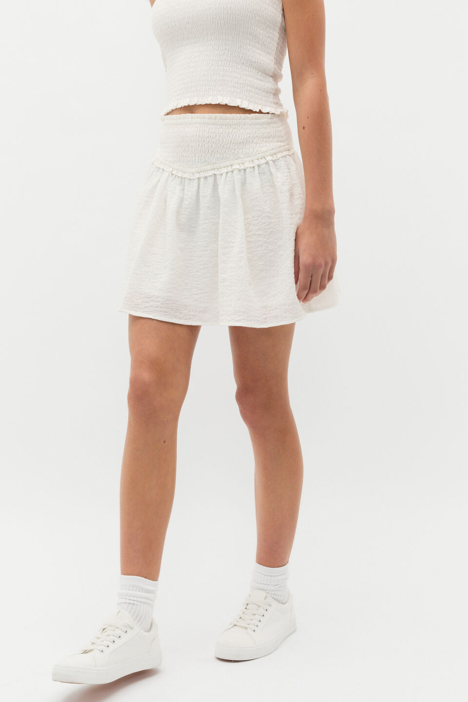 Shirred Skirt  Canvas