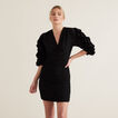 Textured Frill Sleeve Dress    hi-res