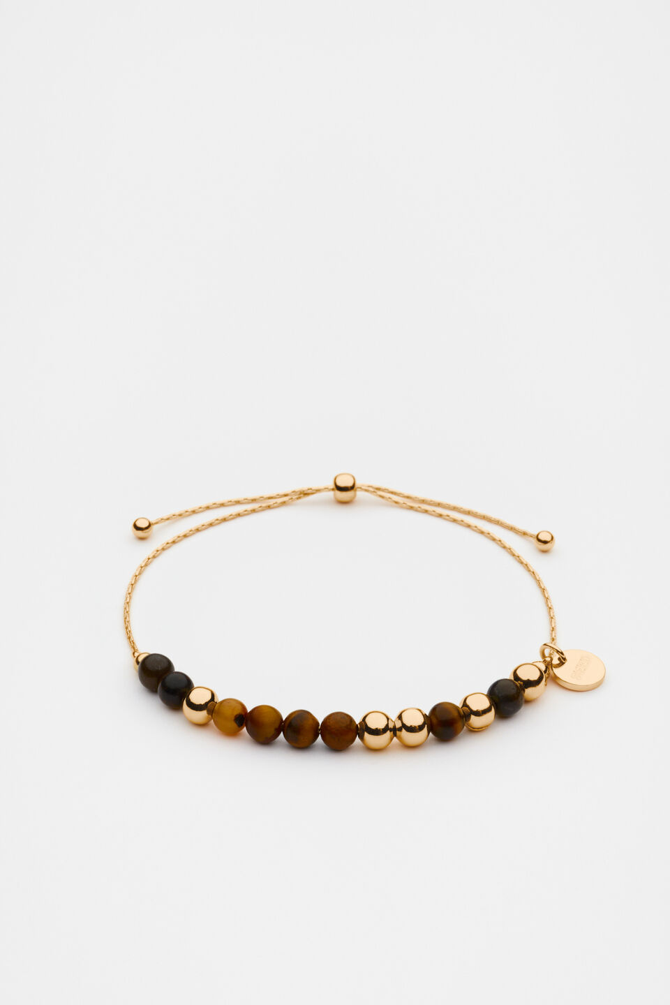 Stone Mix Toggle Bracelet  Gold