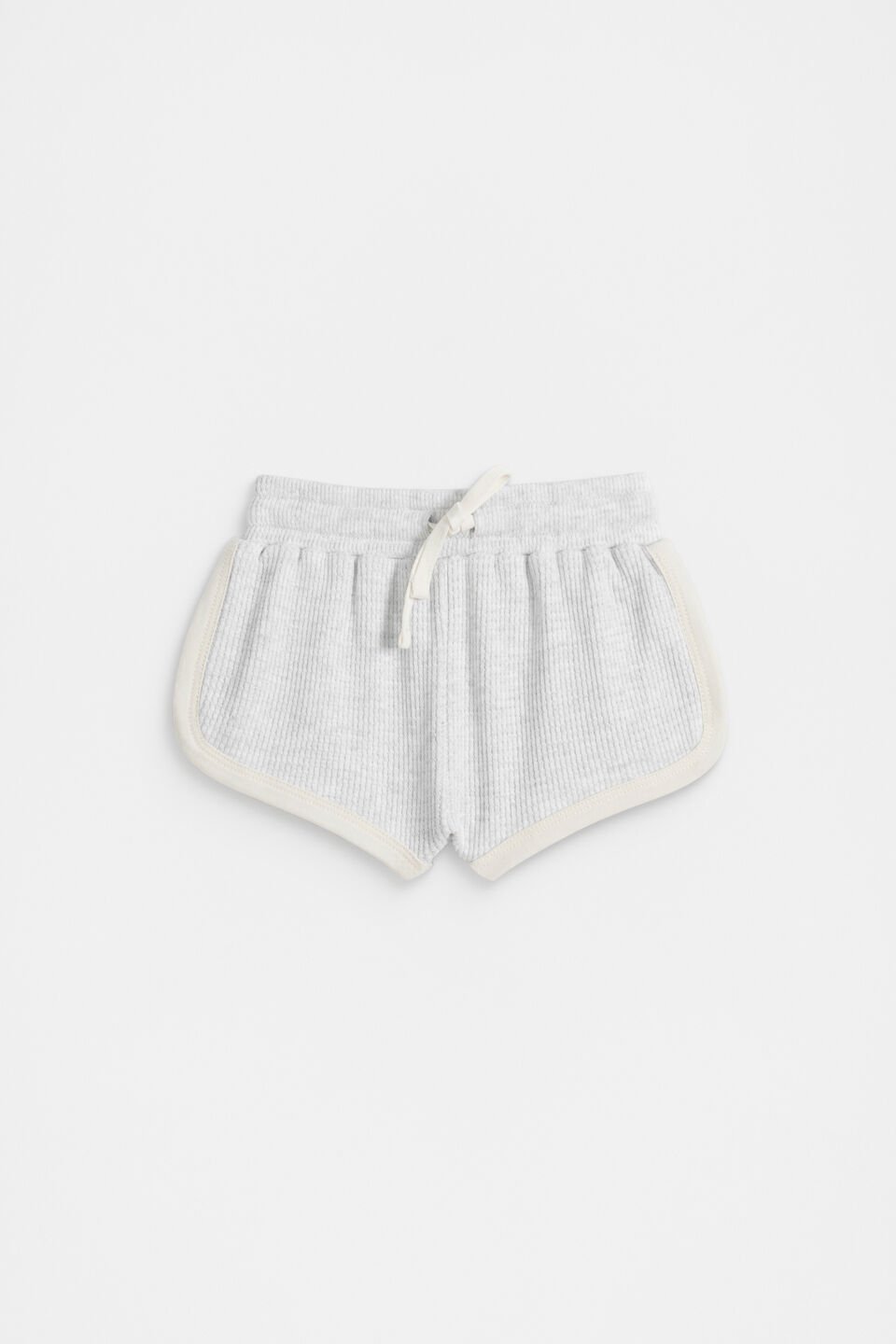 Waffle Logo Short  Light Grey Marle