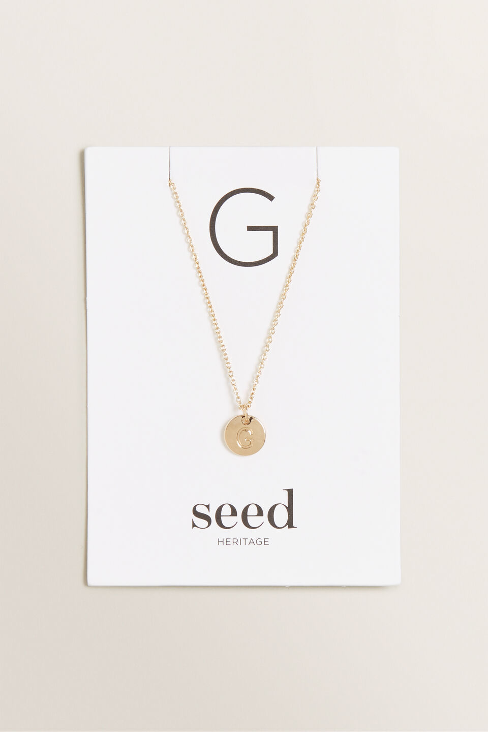 Initial Disc Necklace  