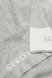 Rib Knit Logo Scarf  Silver Marle  hi-res