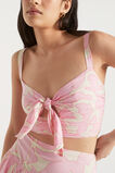 Voile Floral Tie Top  Soft Orchid Floral  hi-res