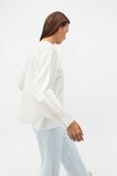 Voile Gathered Blouse  Cloud Cream  hi-res
