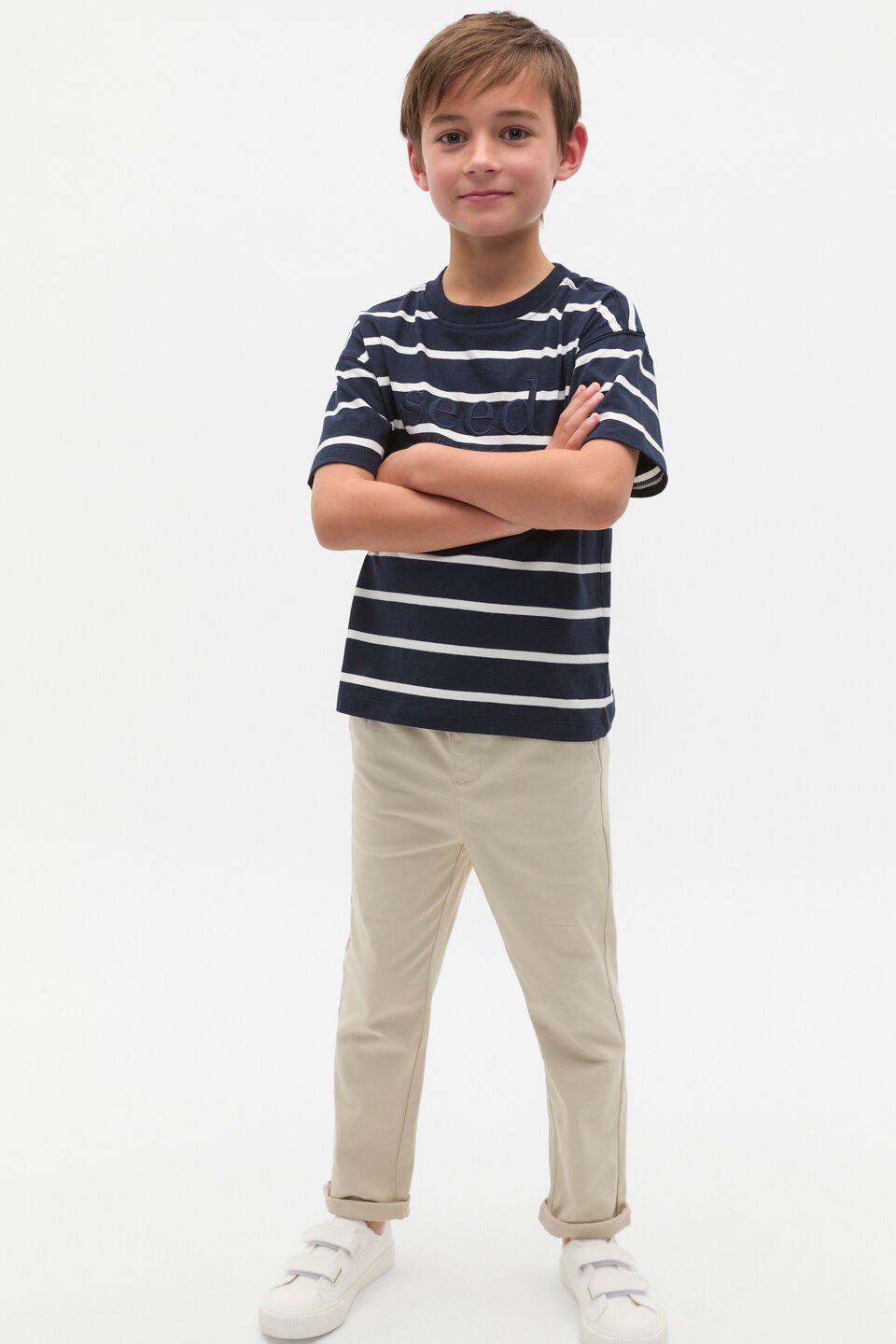 Core Logo Chino  Cool Stone