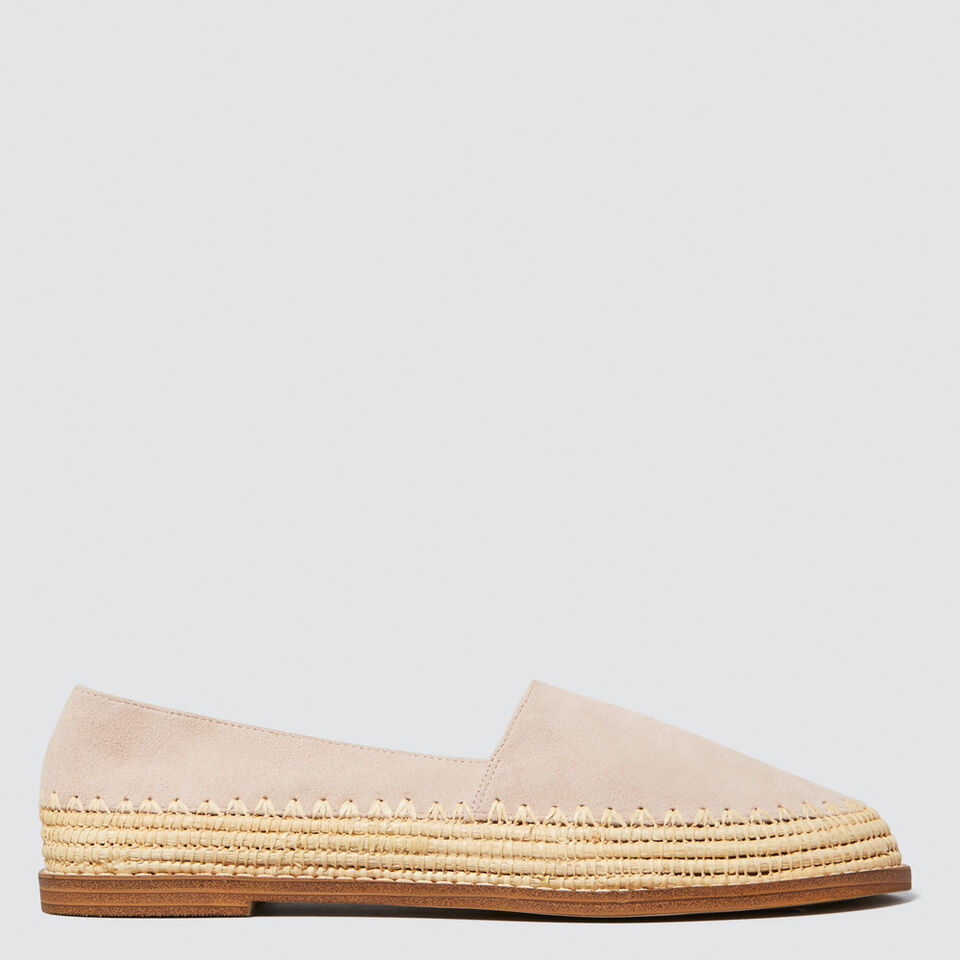 Elle Leather Flat  