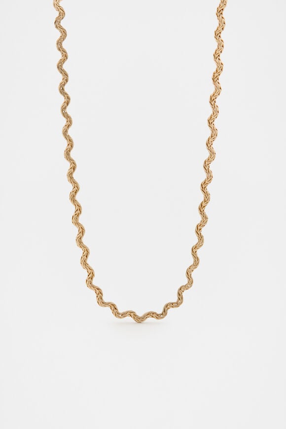 Ripples Chain Necklace  Gold  hi-res